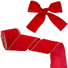 10 Yards Single Face Velvet Ribbon OCOR-WH0092-39B-1