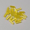 300Pcs Transparent Glass Round Bugle Beads GLAA-WH0015-74L-1