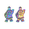 Rainbow Color Alloy Pendants PALLOY-S180-267-NR-2