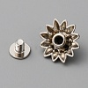 Zinc Alloy Decorative Rivets BUTT-WH0028-38A-2