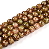 Baking Paint Glass Beads Strands DGLA-N003-6mm-BM-2