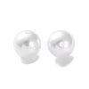 Plastic Imitation Pearl Beads FIND-M059-01C-09-2