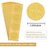 Self Adhesive Gold Foil Embossed Stickers DIY-WH0211-256-2