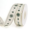 Christmas Theme Polyester Grosgrain Ribbon PW-WG86446-08-1