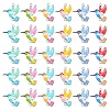 24Pcs 6 Colors Alloy Enamel Connector Charms FIND-YW0011-63-2