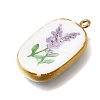 Fruit & Floral & Animals Printed Handmade Porcelain Pendants STAS-Z207-01G-02-2