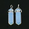 Opalite Double Terminated Pointed Pendants G-N0037-11-1