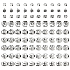 90Pcs 9 Styles Tibetan Style Alloy Beads FIND-PH0061-73-1