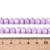 Anti-Tarnish Electroplate Rondelle Glass Beads Strands EGLA-T021-8mm-17-07-2