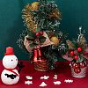 Gorgecraft 2Pcs 2 Styles Christmas Bell Pendant Decorations HJEW-GF0001-35-4