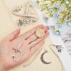 SUPERFINDINGS 1 Set Gothic Style Alloy Hook Bookmarks AJEW-FH0003-75-3