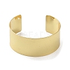 Brass Plain Wide Cuff Bangles BJEW-D039-03G-2