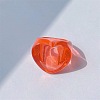 Heart Resin Finger Rings for Women WGCE13C-02-1