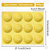 34 Sheets Self Adhesive Gold Foil Embossed Stickers DIY-WH0509-056-2