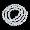 Imitate Austrian Crystal Bicone Frosted Glass Beads Strands EGLA-A039-T6mm-MB13-2