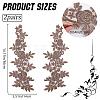 Flower Polyester Embroidery Lace Appliques DIY-WH20011-03A-2