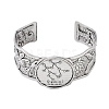 Constellation Alloy Open Cuff Bangles for Women Men BJEW-C064-01AS-06-2