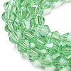 Transparent Electroplate Glass Beads Strands EGLA-A039-T3mm-A24-3