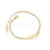 Love Heart 304 Stainless Steel Double Layer Anklets for Women FS-WG96390-01-5