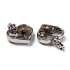 Glass Bottle Pendants G-Z010-02E-2