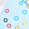 210Pcs 7 colors Plastic Loose Leaf Book Binder Rings KY-CP0001-25A-6