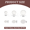 150Pcs 3 Style 304 Stainless Steel Stamping Blank Tag Cabochons STAS-UN0055-70-3