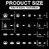 16 Styles Cubic Zirconia Cabochons ZIRC-ME0001-05-2