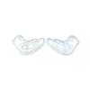 Handmade Frosted Glass Beads FOIL-CJC0004-02H-1