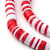 Handmade Polymer Clay Beads Strands CLAY-R089-6mm-T02B-01-4