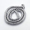 Electroplate Non-magnetic Synthetic Hematite Rondelle Beads Strands G-J216B-08-2