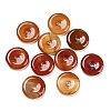 Natural Carnelian China Safety Buckle Pendants G-B052-05-1