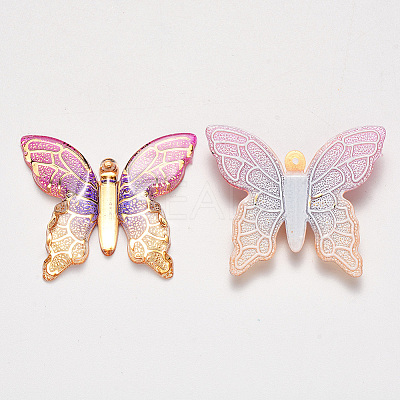 Transparent Acrylic Pendants TACR-R140-06F-1