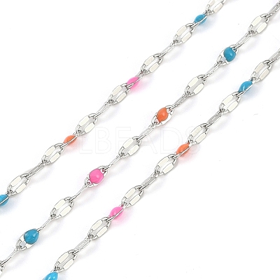 Brass Dapped Chains AJEW-Q153-03P-04-1