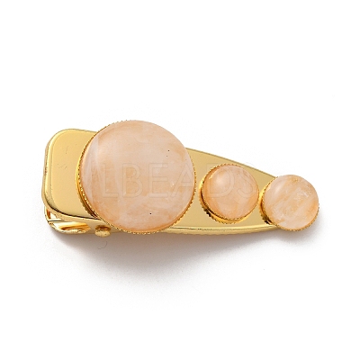 Natural Quartz Crystal Alligator Hair Clips G-B042-03G-06-1