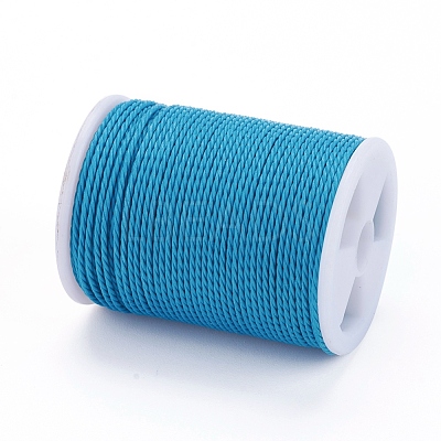 Round Waxed Polyester Cord YC-G006-01-1.0mm-14-1