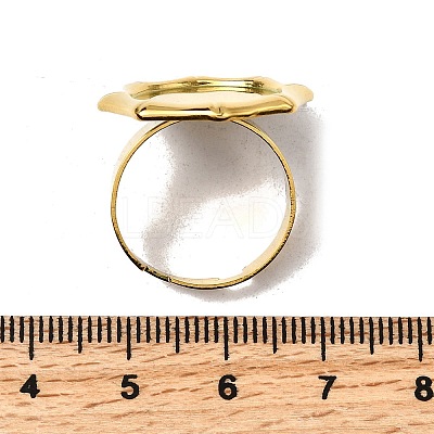304 Stainless Steel Cuff Ring Components STAS-P403-05G-1