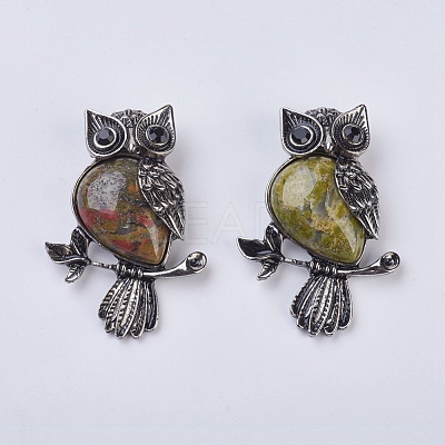 Natural & Synthetic Mixed Stone Pendant G-F529-C-1
