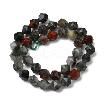 Natural African Bloodstone Beads Strands G-Z119-A28-03-1