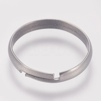 Tarnish Resistant 316 Surgical Stainless Steel Finger Ring Settings X-STAS-I090-02P-1