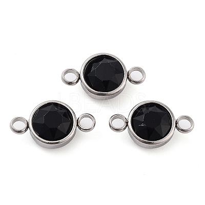 Glass Connector Charms GLAA-G018-P13-1