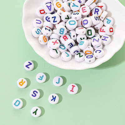 Opaque White Acrylic Beads SACR-YW0001-23E-1