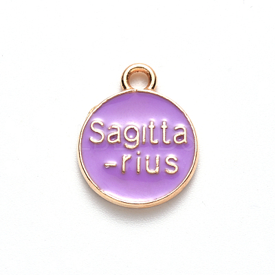 Alloy Enamel Pendants ENAM-S124-01B-01F-1