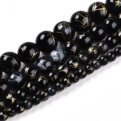 Baking Paint Glass Beads X1-DGLA-N003-6mm-B10-1