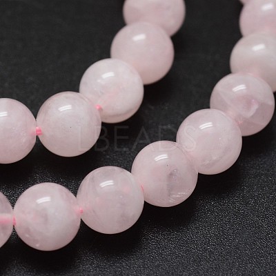 Pink Color Natural Madagascar Rose Quartz Beads Strands G-K285-33-6mm-01-1