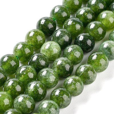 Dyed Natural Malaysia Jade Beads Strands G-G021-02A-13-1