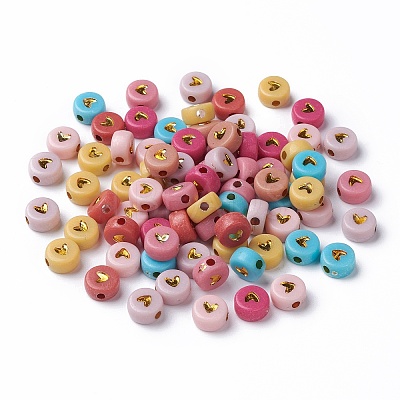 Opaque Acrylic Beads PACR-N006-50-A01-1