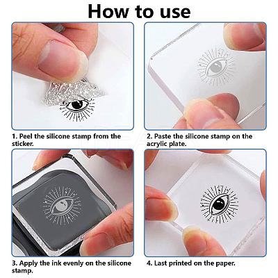 PVC Plastic Clear Stamps DIY-WH20037-007-1