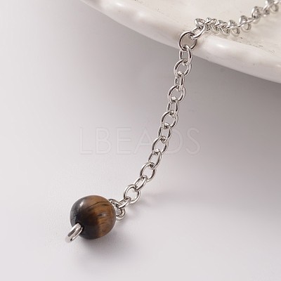 Platinum Tone Brass Tiger Eye Cone Hexagonal Pointed Dowsing Pendulums MAK-M015-01D-1