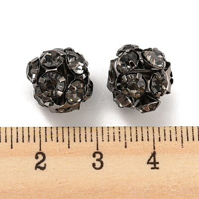 Gunmetal Brass Rhinestone Beads RB-F035-05A-01-1