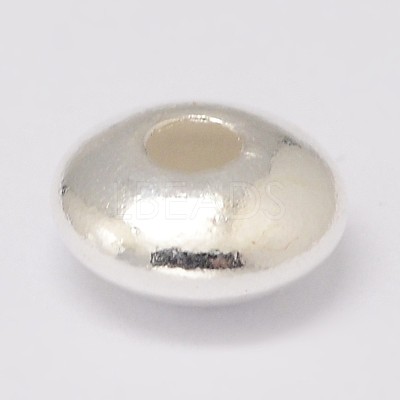 925 Sterling Silver Spacer Beads STER-K021-03S-5mm-1
